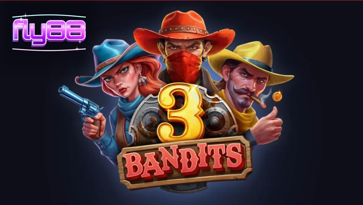 Giao diện trò chơi slot 3 Bandits với phong cách miền Tây rực rỡ
